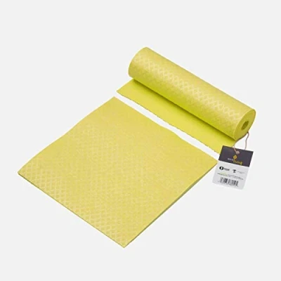 Image of Eco Living Premium Compostable Sponge Kitchen Roll, 100% Plastic Free, Made of Renewable Resources, in Europe, Suitable For Vegan&#039;s. (Yellow)