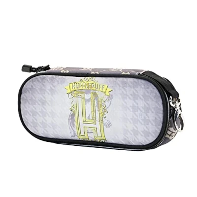 Image of Harry Potter Emblem Hufflepuff Pencil Case, Grey, 21 x 10 cm