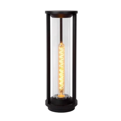 Image of Cadix Modern Pedestal Light Outdoor Ø 16cm 1xE27 IP65 Black