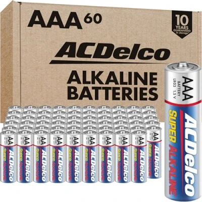 Image of ACDelco AAA Super Alkaline Batteries, 60 Count