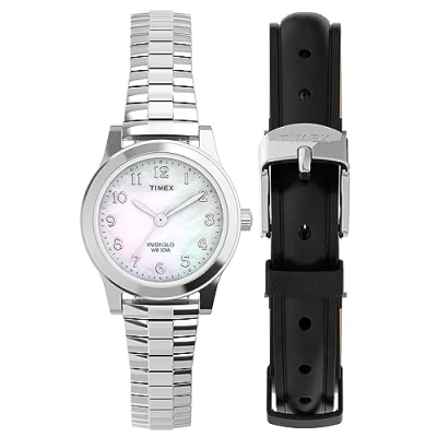 Image of Timex Essex Ave Women&#039;s 25 mm Stainless Steel Strap Watch TWG063500