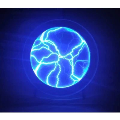 Image of Mini Fancy Pocket Plasma Disk Sensor Lighting Plate Respond To Voice Music Party Supplies (White)