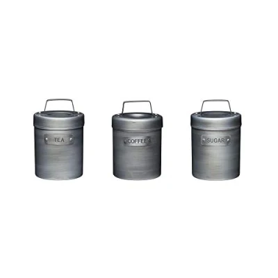 Image of Industrial Kitchen Metal Storage Canister Set