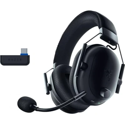 Image of Razer BlackShark V2 Pro (Playstation) Wireless Console E Sports Headset for PS5 (TriForce 50mm Driver, HyperSpeed Wireless, FPS Audio Profiles, detachable HyperClear Microphone) Black