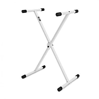 Image of Lightweight X Frame Keyboard Stand White by Gear4music 30kg Max Load