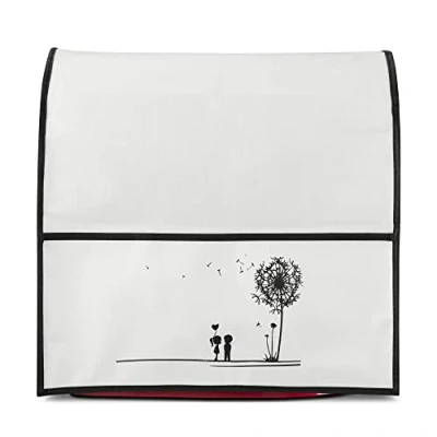 Image of kwmobile Cover Compatible with KitchenAid 4,3 4,8 Litre Design Dandelion Love Black/White
