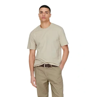 Image of Only &amp; Sons Max Short Sleeve O Neck T shirt M