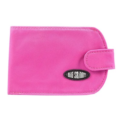 Image of Big Skinny Women&#039;s Taxicat Bi Fold Slim Wallet, Holds Up to 25 Cards, Fuchsia