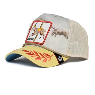 Image of Goorin Bros. Maximum Greatets Stone Gray Adjustable Trucker Cap One Size