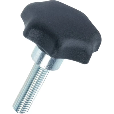 Image of 5x Ganter GN6336.4 ST 32 M6 16 Star Knob; Polyamid; Bolt