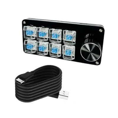Image of Customs Knob Macro Keypad With Mechanical 3key/4key/6key/8key Hot Swappable Switches For Improved Gaming Experience