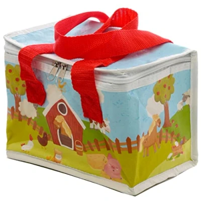 Image of Puckator Woven Cool and Lunch Bag with Bramley Bunch Design Insulated for Women Men Children Box Work &amp; School Beach Picnic Accessories Childrens Bags