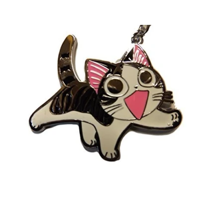 Image of Fat catz copy Cute Animated Anime Cartoon Cat Enamel Keyring