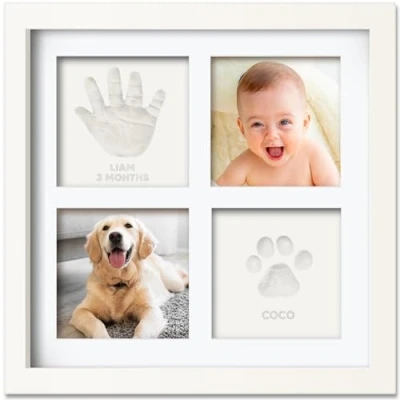 Image of Baby Hand and Footprint Kit Kit, Girl Gifts,Baby Boy Registry Search,New Shower Gifts for Boys,Girls, Newborn Handprint Keepsake (Alpine White)