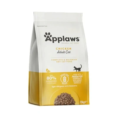 Image of Applaws Complete Natural Dry Cat Food, Grain Free, Adult, Chicken, 7.5kg
