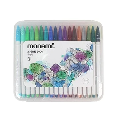 Image of Monami Plus 3000 Office Sign Pen Water Based Ink 36 Color Complete Set Limited Edition