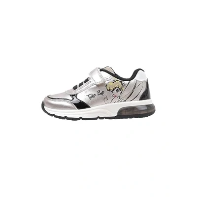 Image of Geox J Spaceclub Girl Sneaker, Platinum Black, 11.5 UK Child