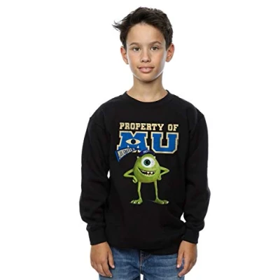 Image of Disney Boys Monsters University Property of MU Mike Sweatshirt Black 3 4 Years