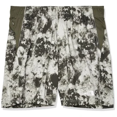 Image of The North Face 24/7 Short Print Sports shorts Clay grey/taupe greenew, Men&#039;s, Size: MxRegular(32), greenew