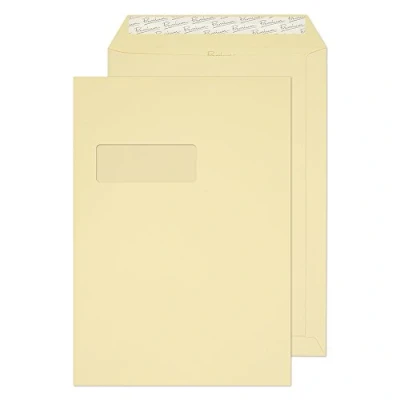 Image of Blake Business C4 324 x 229 mm 120 gsm Peel &amp; Seal Pocket Envelopes (95892) Vellum Laid Pack of 250
