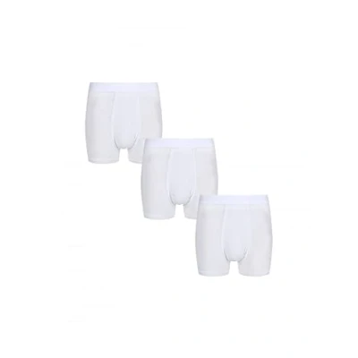 Image of Pringle of Scotland 3 pack Men&#039;s 95% Modal Hipster Trunks White M