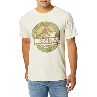 Image of Jurassic Park Men&#039;s Staff Short Sleeve T Shirt Multi S
