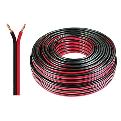 Image of Auline® 20 AWG Speaker Cable Wire Figure 8 Stranded 10m 20m 30m 50m 100m (20 Meters, Red &amp; Black)