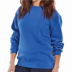 Image of CLICK POLYCOTTON SWEATSHIRT ROYAL BLUE XXXL