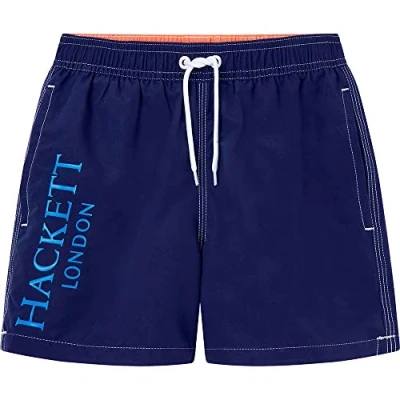 Image of HACKETT LONDON Boy&#039;s Branded Volley Swim Trunks, Medieval, 3 Years