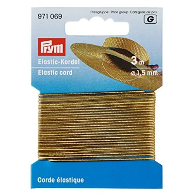 Image of Prym Elastic Cord, Gold, 3 M