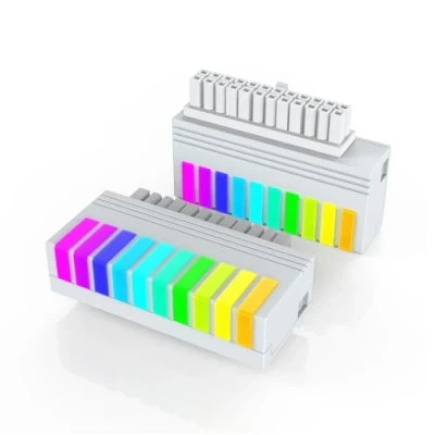Image of Qustikuri Rainbow ARGB ATX 24 Pin 90 Degree Power Connector 5V 3Pin Adapter for Gaming PC Motherboard Supply (White)