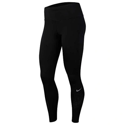 Image of Nike CN8041 010 W NK EPIC LX TGHT Leggings Women&#039;s BLACK/REFLECTIVE SILV Size M
