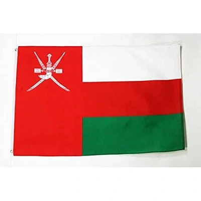 Image of AZ Flag Oman 2x3 Ft 100D Polyester Omani Banner with Two Metal Grommets Fade Resistant Vivid Colors 2&#039; x 3&#039; Feet 90x60 Cm