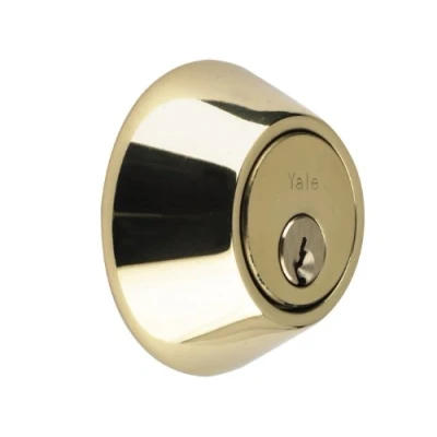 Image of Yale P 5211 Security Deadbolt, Brass Finish, Standard Security, Visi Packed