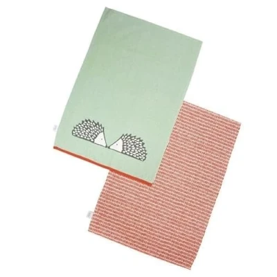 Image of Scion Living Spike Set of 2 Tea Towels Sage