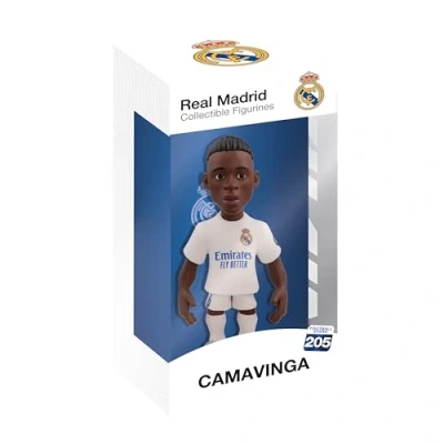 Image of MINIX COLLECTIBLE FIGURINES MN18390 Camavinga Figurine, Real Madrid, Collectibles 12 cm for Display, Gift Idea Kids and Adults, Football Fans