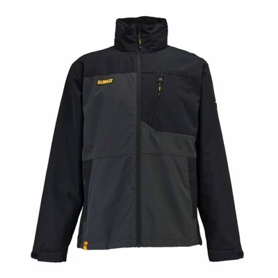 Image of DEWALT Southampton Men&#039;s Waterproof, Breathable, Polyester, Regular Fit Work Jacket, Grey/Black, X Large