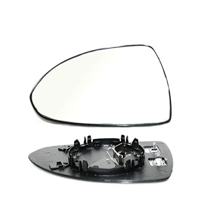 Image of Left Hand Side Heated Wing Mirror Glass with backing plate Corsa D 2006 2007 2008 2009 2010 2011 2012 2013 2014 2015 2016 2017 2018 2019