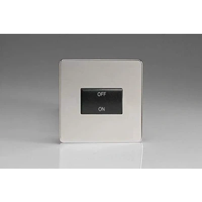 Image of Varilight XDCFIBS Fan Isolator Switch Black Polished Chrome