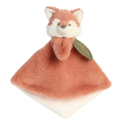 Image of AURORA, 23359, ebba Baby Eco Francis Fox Kit Luvster Blanket, 12In, Recycled Soft Toy, Brown