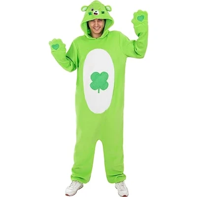 Image of Funidelia Good Luck Bear Costume Care Bears for men and women adults accessory fancy dress &amp; props Halloween, carnival parties Size L XL Green