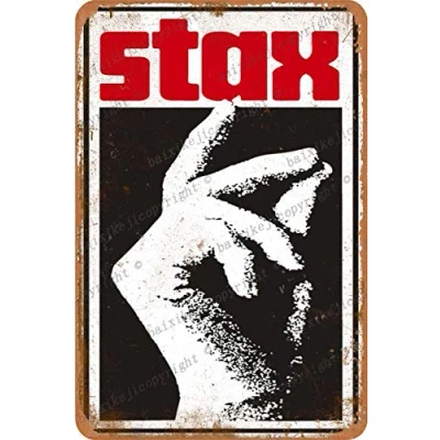 Image of Cimily Stax records Vintage Tin Signs Poster Retro Metal Sign Plaque Art Wall Decor 8x12 Inch