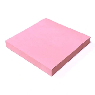 Image of Evergreen Goods 4 Pads Pastel Pink Sticky Notes 76x76mm (3&quot; X 3&quot;) 100 Sheets Per Pad, Memo Pads, Removable Self Sticking for Note Pad Taking, to Do Lists &amp; Reminders All Occasions