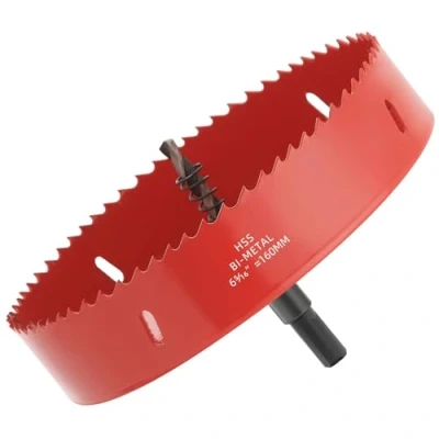Image of GARHWAL Bi Metal Hole Saws 160mm Wood Cutter, Saw, Circular Cutter for Walls, Core Drill Bit Fast Cutting with Long Lasting Blades Plumbing, Conduits, Kitchens, Other DIY Projects