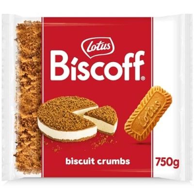 Image of Biscoff Caramelised Biscuit Crumble Ingredients from natural origin Vegan No colours or added flavours 750g