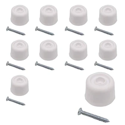 Image of Rubber Door Stop White Pack of 10