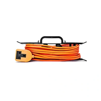 Image of STATUS Orange Extension Lead 10m Cable 13A Surge Protected S13A10MTHF4
