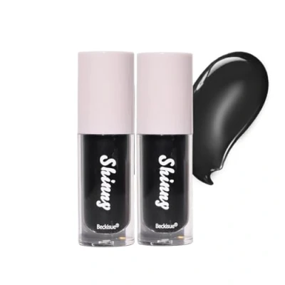 Image of Pakivs 2Pcs Translucent Black Lip Oil Set,Black Glossy Lipgloss,Black Plumping Tint,Hydrating Mirror High shine Gloss,Long Lasting Moisturizing Non Sticky Lipgloss (Black)