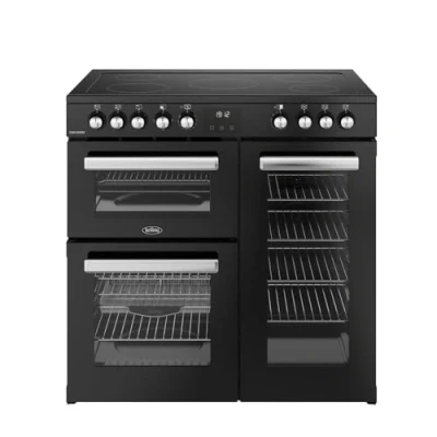 Image of Belling Cookcentre 90cm Electric Ceramic Range Cooker Black