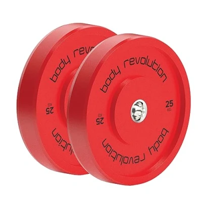 Image of Body Revolution Olympic Bumper Plates (Colour)